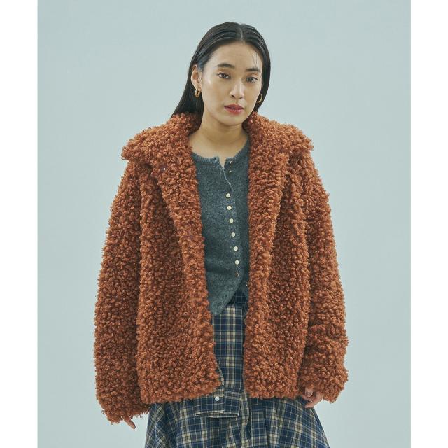 ローズバッド（ROSE BUD）/FAUX FUR COAT_1