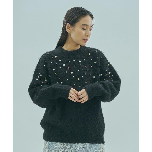 ローズバッド（ROSE BUD）/BIJOUX KNIT PULLOVERの通販はau PAY
