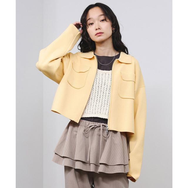 ローズバッド（ROSE BUD）/POCKET ZIP CARDIGAN