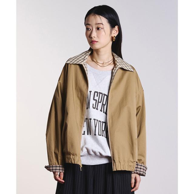 ローズバッド（ROSE BUD）/CREOLME/REVERSIBLE CHECK JACKET 9,768円