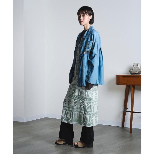 ローズバッド（ROSE BUD）/mici/EMBROIDERY BIG POCKET SHIRT