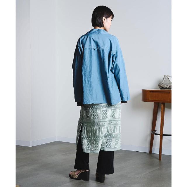 ローズバッド（ROSE BUD）/mici/EMBROIDERY BIG POCKET SHIRT