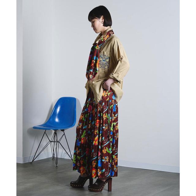 ローズバッド（ROSE BUD）/mici/EMBROIDERY BIG POCKET SHIRT