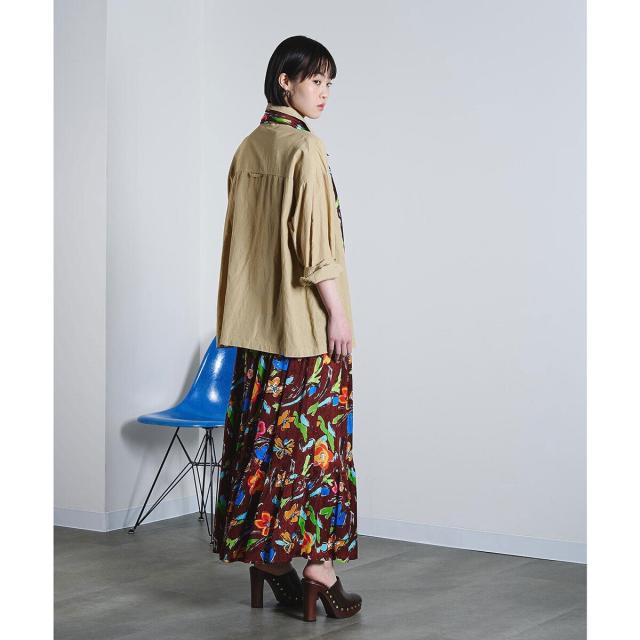 ローズバッド（ROSE BUD）/mici/EMBROIDERY BIG POCKET SHIRT