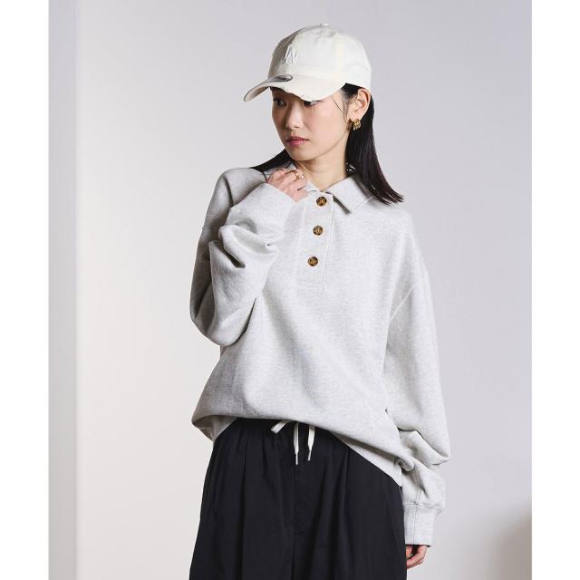 ローズバッド（ROSE BUD）/HALF BUTTON PULLOVER 6,714円