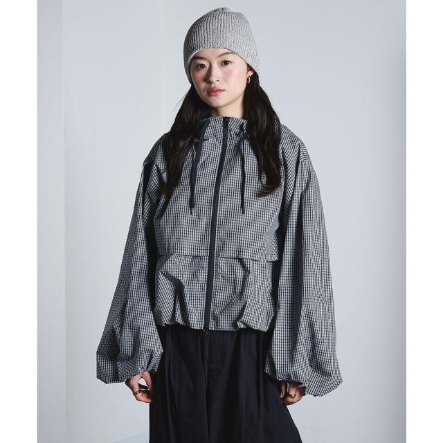 ローズバッド（ROSE BUD）/CHECK PUFF BLOUSON