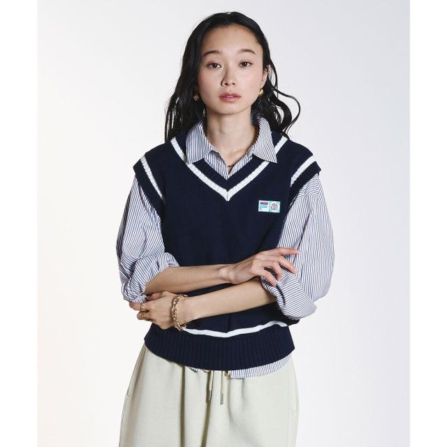 ローズバッド（ROSE BUD）/FILA×ROSEBUD V−NECK VEST