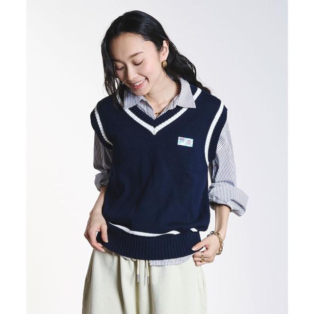 ローズバッド（ROSE BUD）/FILA×ROSEBUD V−NECK VEST_2