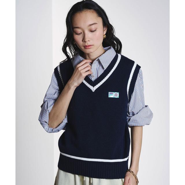ローズバッド（ROSE BUD）/FILA×ROSEBUD V−NECK VEST_8