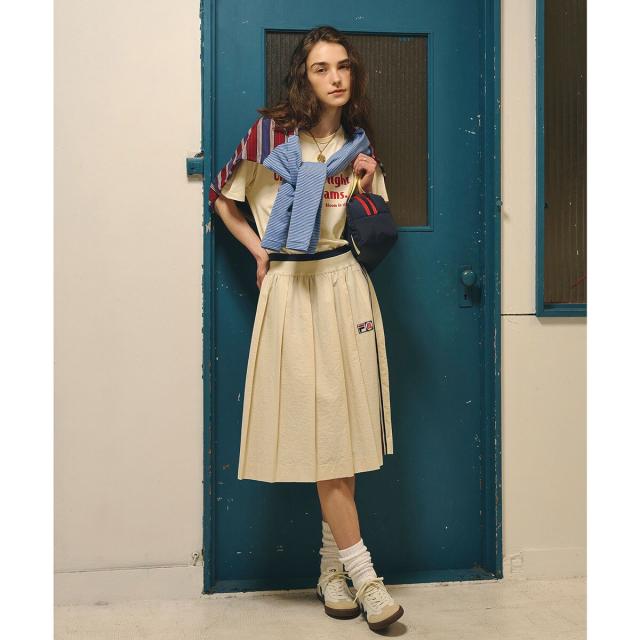 ローズバッド（ROSE BUD）/FILA×ROSEBUD SIDE LINE PLEATED SKIRT_3