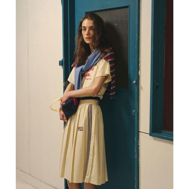 ローズバッド（ROSE BUD）/FILA×ROSEBUD SIDE LINE PLEATED SKIRT_4