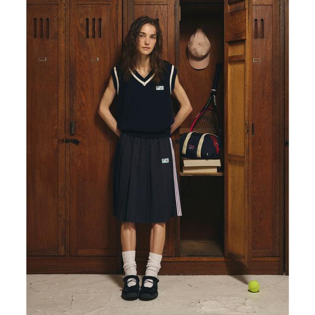 ローズバッド（ROSE BUD）/FILA×ROSEBUD SIDE LINE PLEATED SKIRT_9