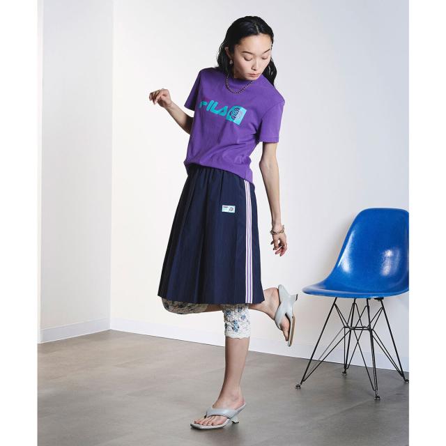 ローズバッド（ROSE BUD）/FILA×ROSEBUD SIDE LINE PLEATED SKIRT_17