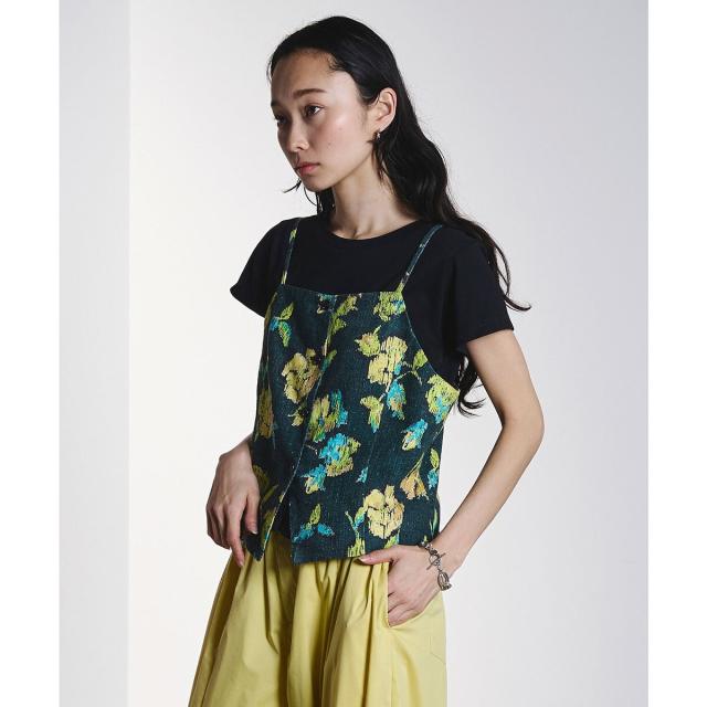 【NEW】ローズバッド（ROSE BUD）/ROSE PRINT VEST_2