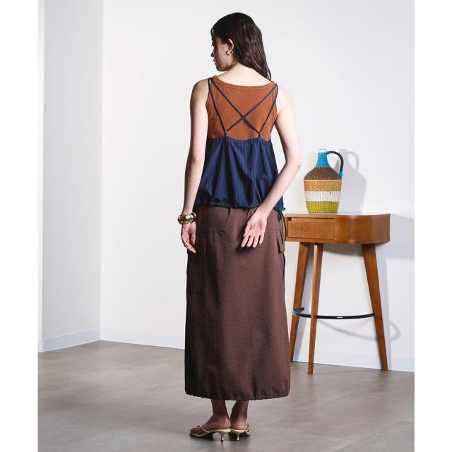 ローズバッド（ROSE BUD）/CARGO POCKET MAXI SKIRT_11