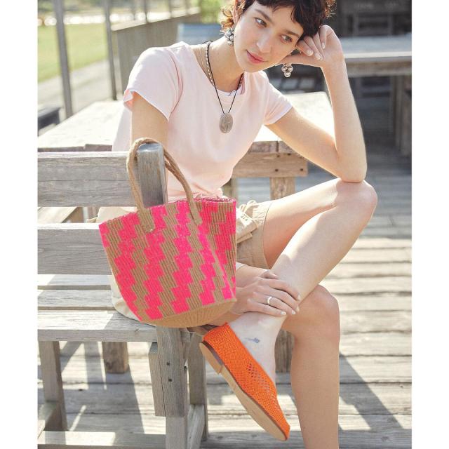 ローズバッド（ROSE BUD）/Bertuchi x GENE HEAVENS MESH FLAT SHOES_6
