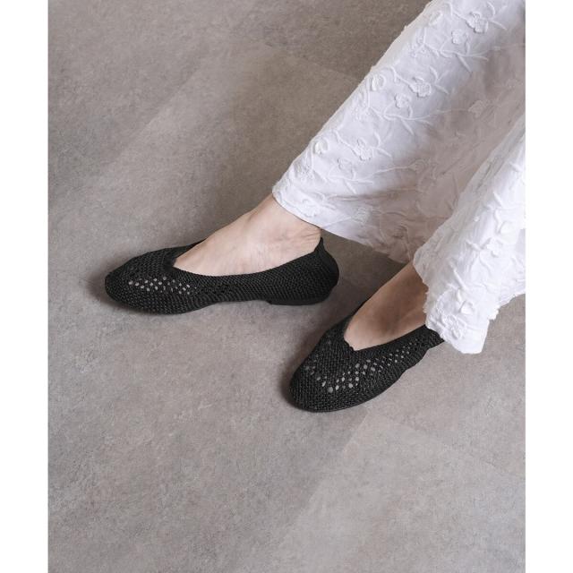 ローズバッド（ROSE BUD）/Bertuchi x GENE HEAVENS MESH FLAT SHOES