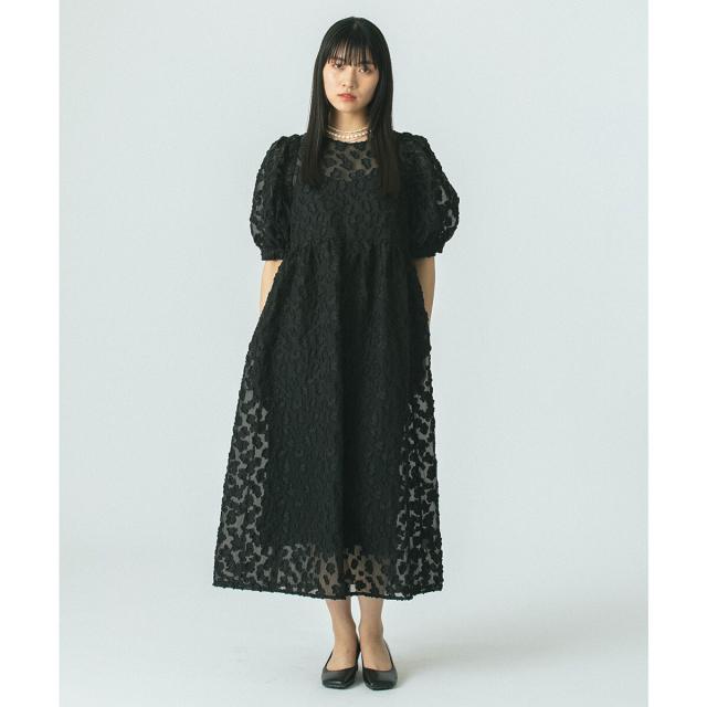 ローズバッド（ROSE BUD）/FLOWER JACQUARD DRESS