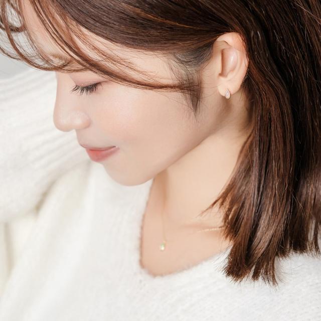 エルアンドコー（L&amp;Co．）/K10乳白色 ピアス