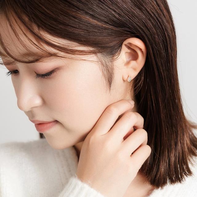 エルアンドコー（L&amp;Co．）/K10乳白色 ピアス