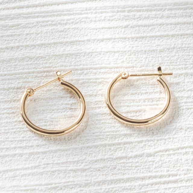 エルアンドコー（L&amp;Co．）/K18フープピアス