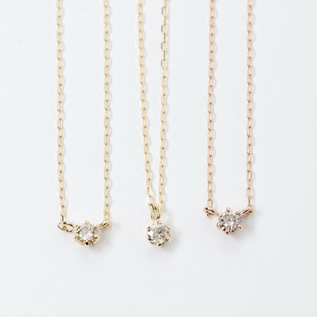 エルアンドコー（L&Co．）/10金ダイヤモンドネックレス0．05ct_1