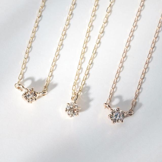 エルアンドコー（L&Co．）/10金ダイヤモンドネックレス0．05ct_5
