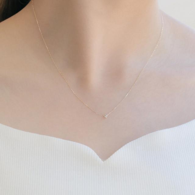 エルアンドコー（L&Co．）/10金ダイヤモンドネックレス0．05ct_2