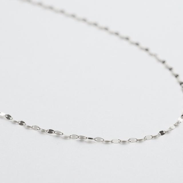 エルアンドコー（L&Co．）/PT850フラワークロスチェーンネックレス(60ｃｍ)_1