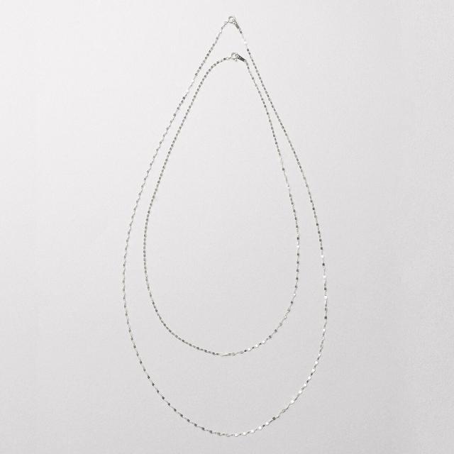 エルアンドコー（L&Co．）/PT850フラワークロスチェーンネックレス(60ｃｍ)_5