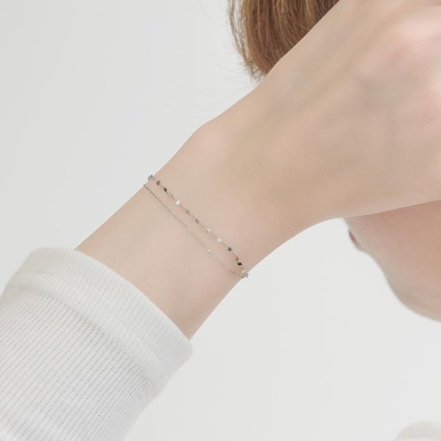 エルアンドコー（L&amp;Co．）/K10WG フラワーエクレア ブレスレット_3