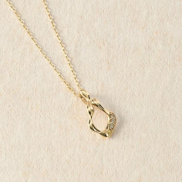 エルアンドコー（L&amp;Co．）/K10 ダイヤモンドネックレス