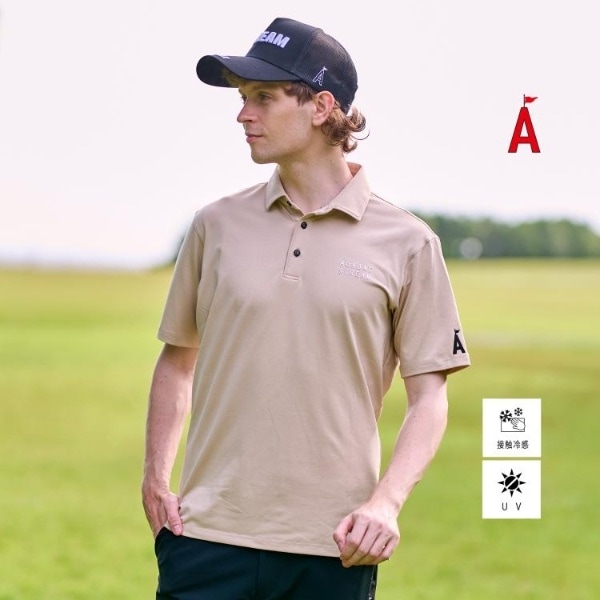 アダバットストリーム（ADABAT STREAM）/UVカット接触冷感 ドライタッチ ストレッチ ポロシャツ