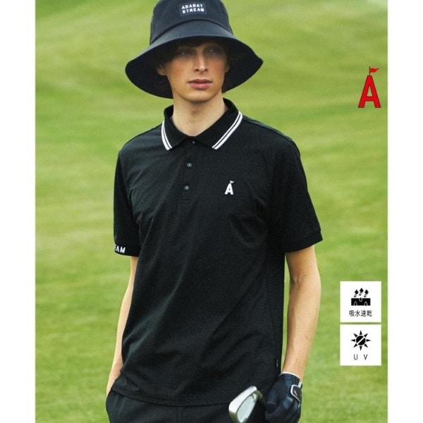 アダバットストリーム（ADABAT STREAM）/UVカット吸水速乾 ハイゲージ ドライカノコ ポロシャツ