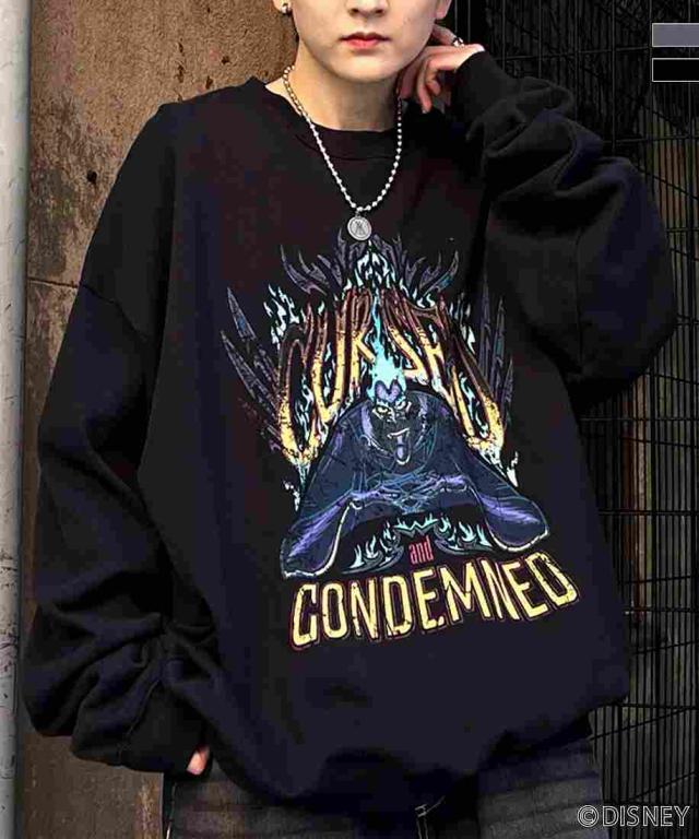 イルズ（ILLS）/ILL’Sディズニーヴィランズ ヴィンテージライクレトロプリントスウェットユニセックス