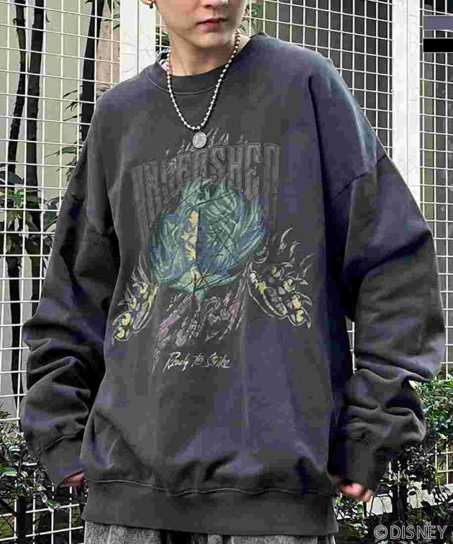 イルズ（ILLS）/ILL’Sディズニーヴィランズ ヴィンテージライクレトロプリントスウェットユニセックス