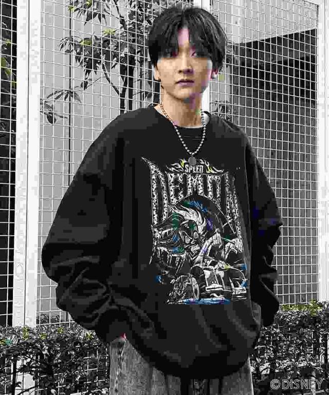 イルズ（ILLS）/ILL’Sディズニーヴィランズ ヴィンテージライクレトロプリントスウェットユニセックス