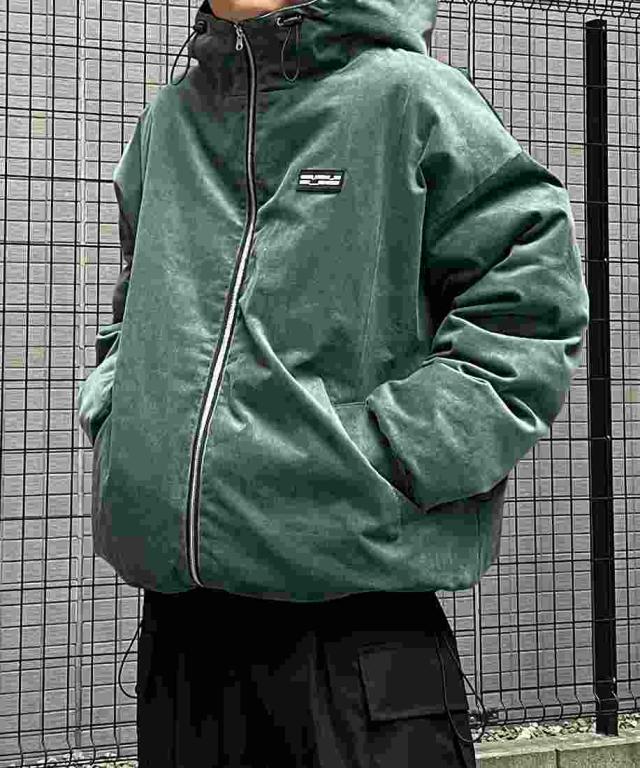 イルズ（ILLS）/ILL'S ラバーワンポイントロゴ エコダウンジャケット