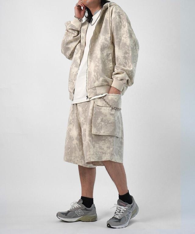 イルズ（ILLS）/ILL’S 【Labordi ラボード】フーディー ミリタリーフードジャケット イルズ（ILLS）/ILL'S 【Labordi ラボード】ツリーカモ柄 デニム