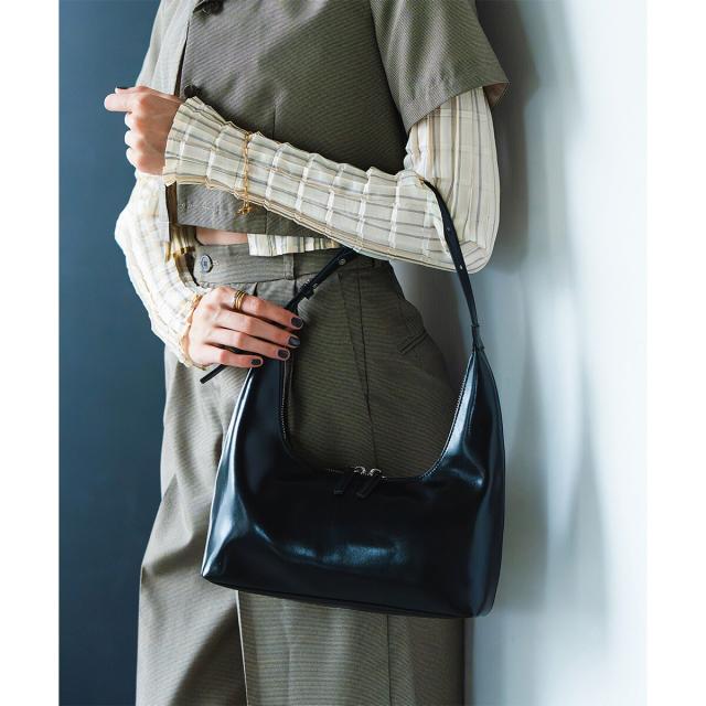 ラマージ（LA MARGE）/【LA MARGE】【本革】 ハーフムーン ショルダーバッグ