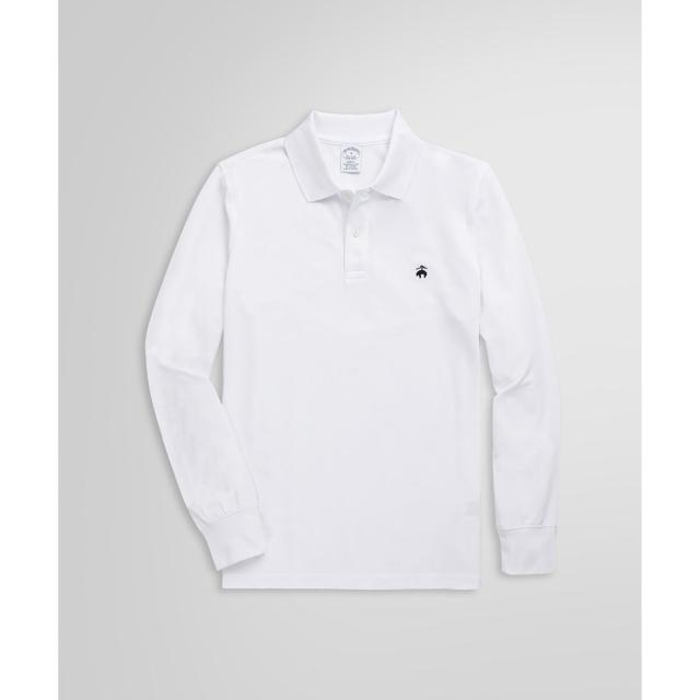 ブルックスブラザーズ（Brooks Brothers）/GF　スーピマコットン　ストレッチピケ　ロングスリーブポロシャツ　Slim Fit