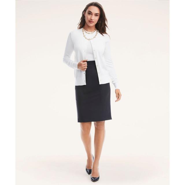 ブルックスブラザーズ（Brooks Brothers）/スーピマコットン クルーネック カーディガン_6