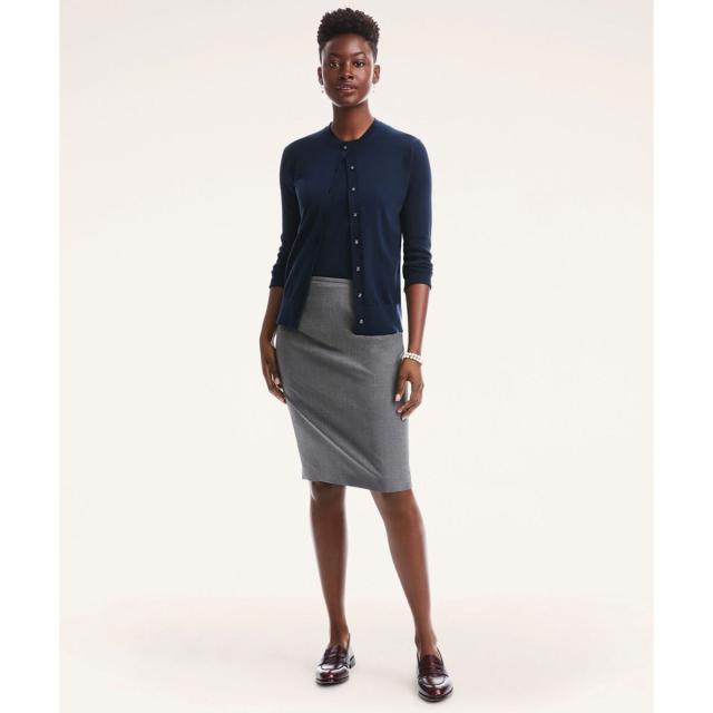 ブルックスブラザーズ（Brooks Brothers）/スーピマコットン クルーネック カーディガン_11