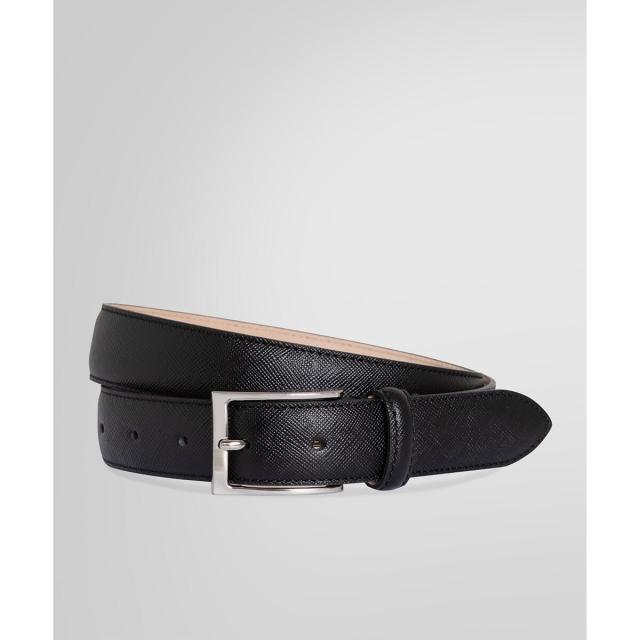 ブルックスブラザーズ（Brooks Brothers）/ぺブルレザー シルバーバックル ドレスベルト セレモニー