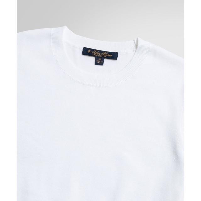 ブルックスブラザーズ（Brooks Brothers）/スーピマコットン クルーネック ショートスリーブセーター_1