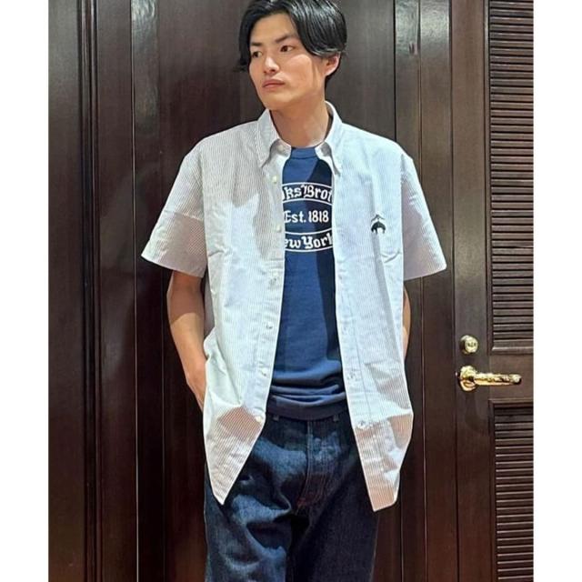 ブルックスブラザーズ（Brooks Brothers）/◆オンラインストア限定◆LOGO Series　ビッグGFロゴ　ショートスリーブ　スポーツシャツ　T