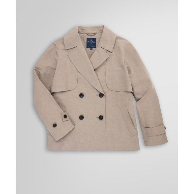ブルックスブラザーズ（Brooks Brothers）/リネン/コットン スプリットスリーブ ショートトレンチコート