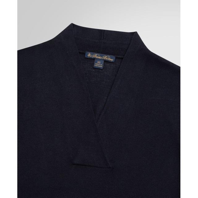 ブルックスブラザーズ（Brooks Brothers）/シルク/レーヨン ショールカラー ショートスリーブセーター_5