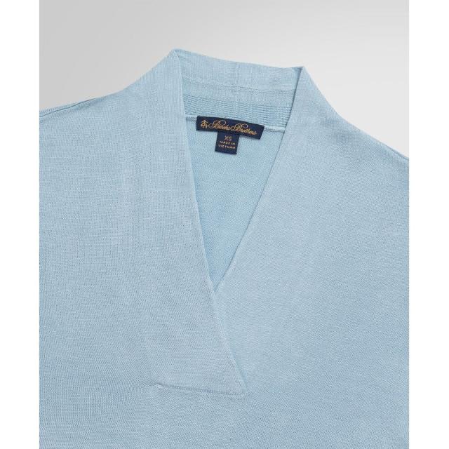 ブルックスブラザーズ（Brooks Brothers）/シルク/レーヨン ショールカラー ショートスリーブセーター_9