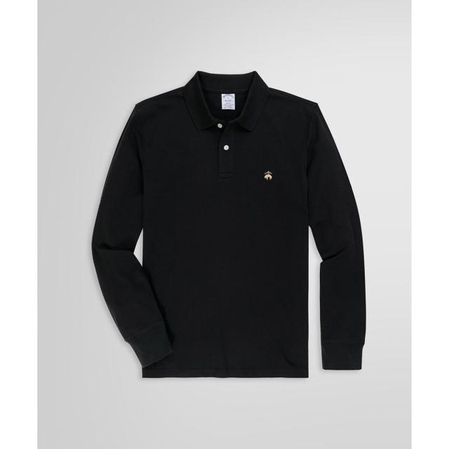 ブルックスブラザーズ（Brooks Brothers）/GF　スーピマコットン　ストレッチピケ　ロングスリーブポロシャツ　Slim Fit